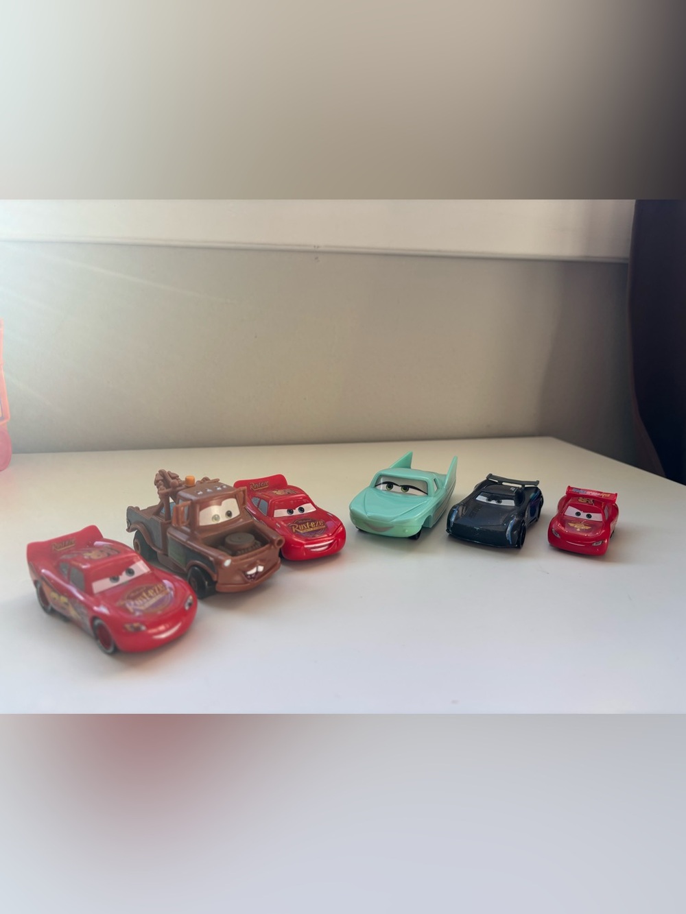 Random CARS bundle lightening McQueen mater Flo and Jackson storm
